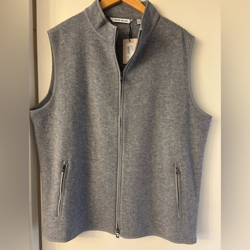 Peter Millar Merino wool Light Gray Vest - Picture 9 of 9